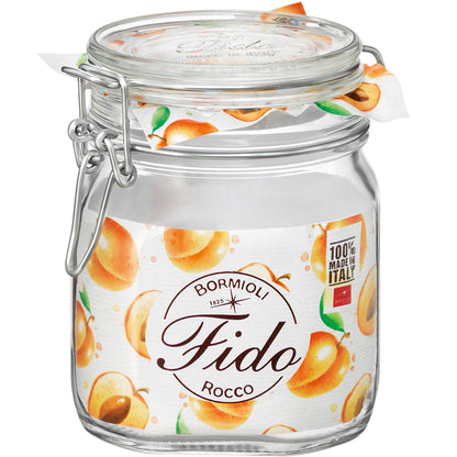 Pote Hermético de Vidro 750ml Bormioli Rocco Fido Transparente 14x11cm