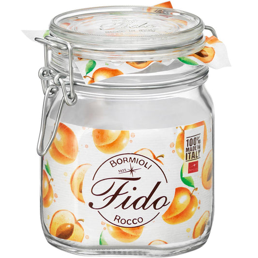 Pote Hermético de Vidro 750ml Bormioli Rocco Fido Transparente 14x11cm