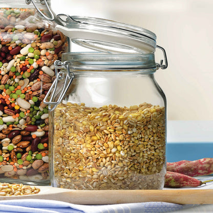 Pote Hermético de Vidro 750ml Bormioli Rocco Fido Transparente 14x11cm