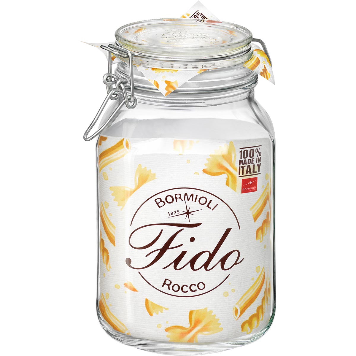 Pote Hermético de Vidro Bormioli Rocco Fido 2L Transparente 22x13cm