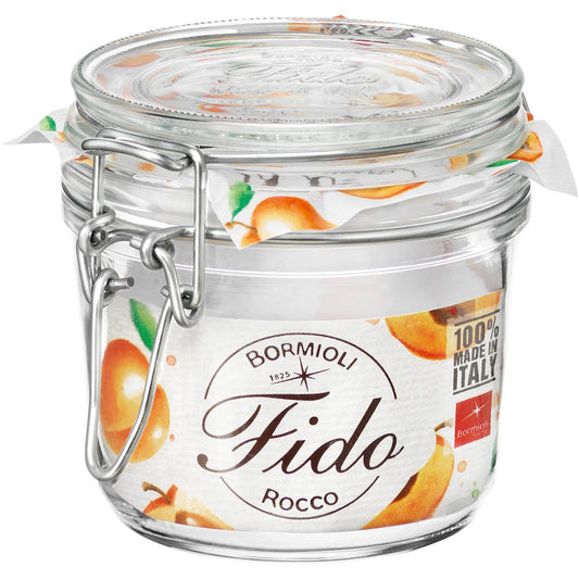 Pote Hermético de Vidro Bormioli Rocco Fido 350ml Transparente