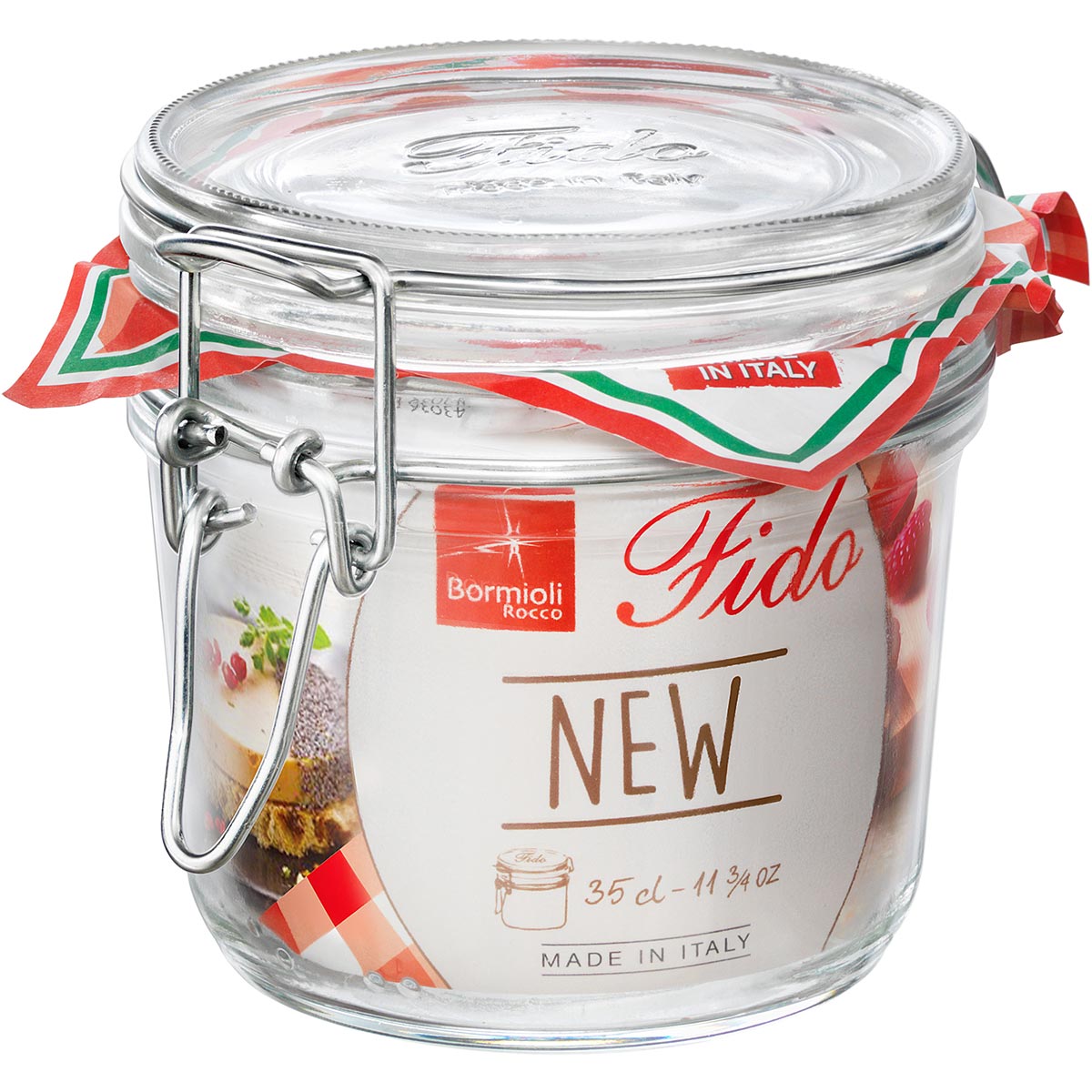 Pote Hermético de Vidro Bormioli Rocco Fido 350ml Transparente