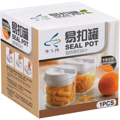 Pote Hermético Plástico 400ml Pratik Transparente para Alimentos