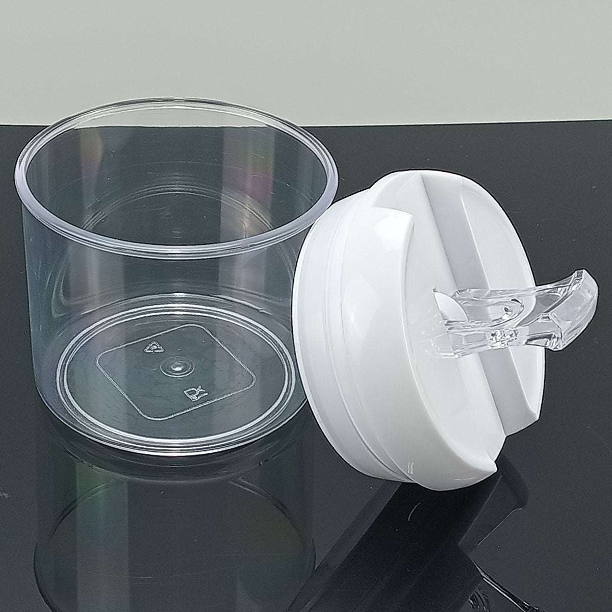 Pote Hermético Plástico 400ml Pratik Transparente para Alimentos