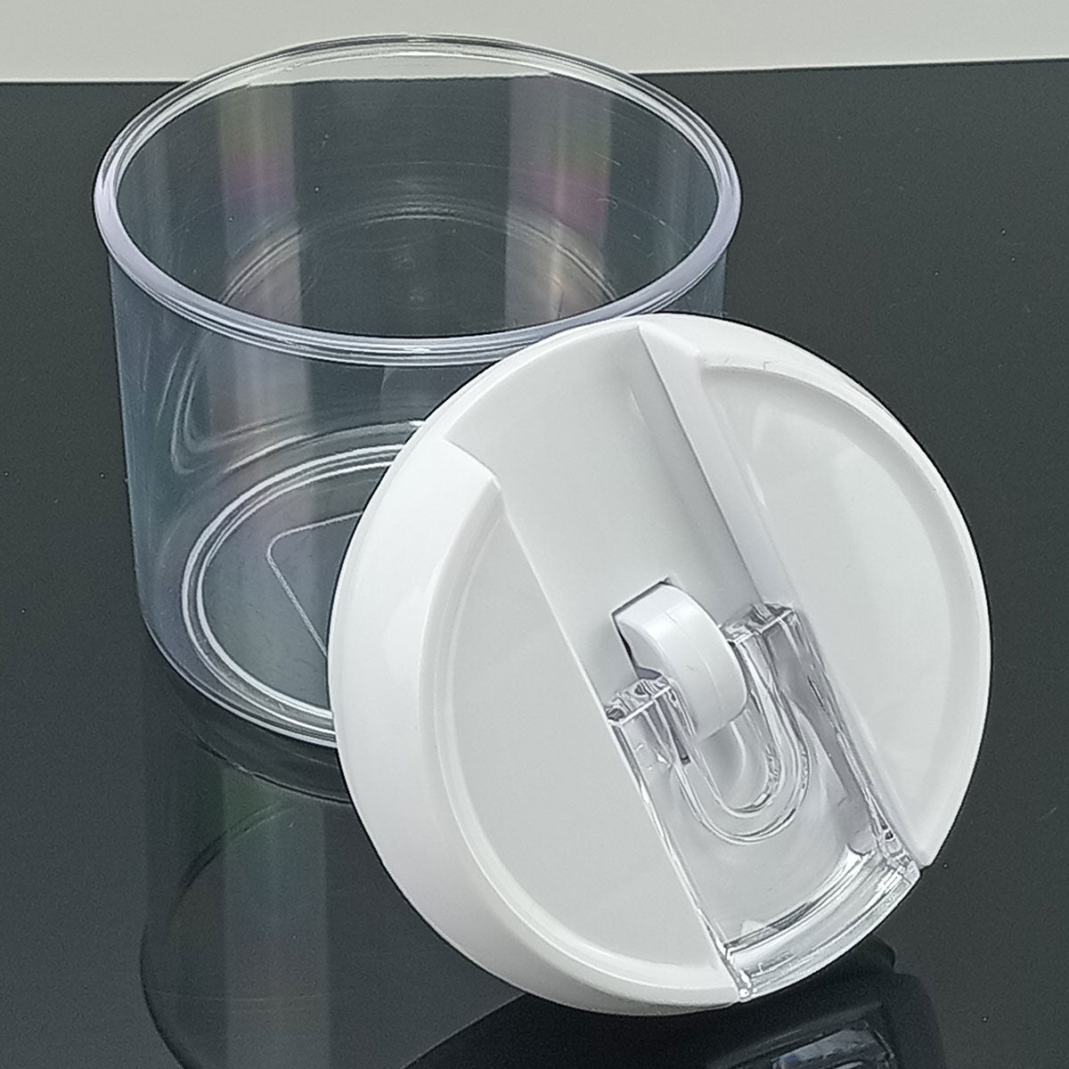 Pote Hermético Plástico 400ml Pratik Transparente para Alimentos