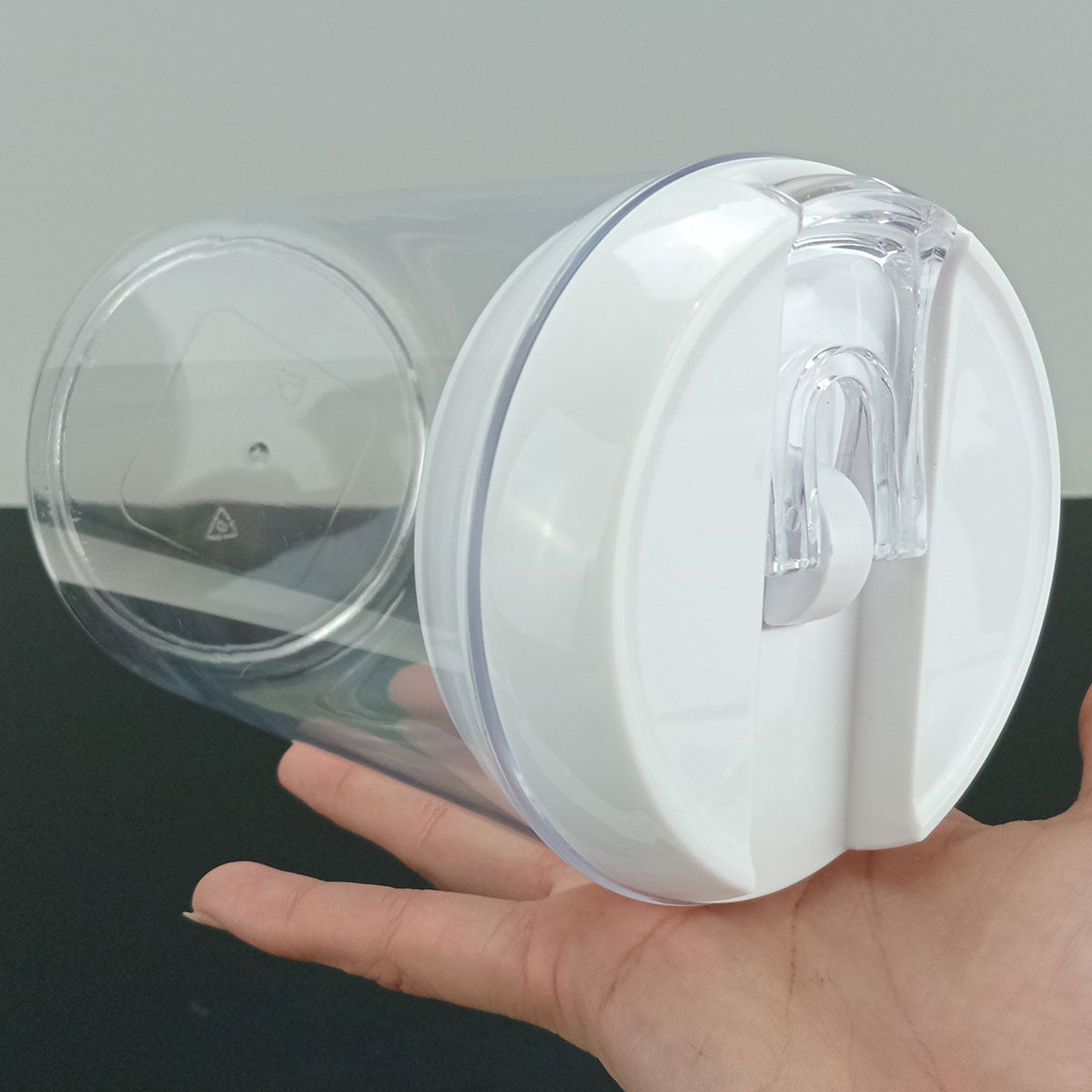 Pote Hermético Pratik 750ml Plástico Transparente 16x10x10cm