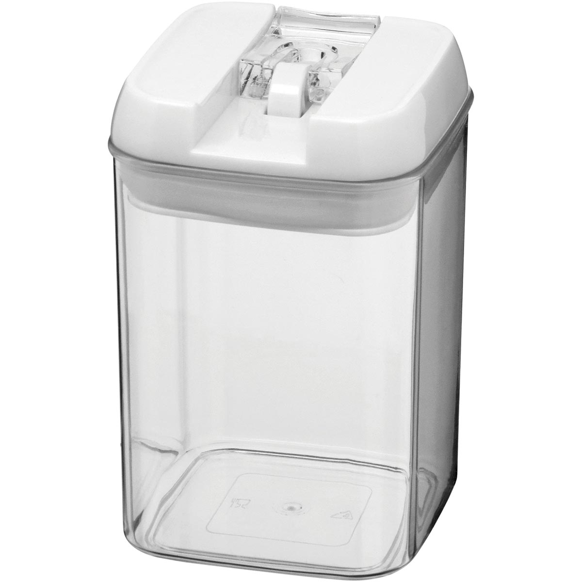 Pote Hermético Plástico Pratik 800ml Transparente com Tampa Rosca