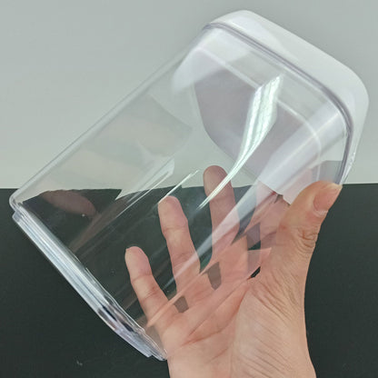 Pote Hermético Plástico Pratik 800ml Transparente com Tampa Rosca