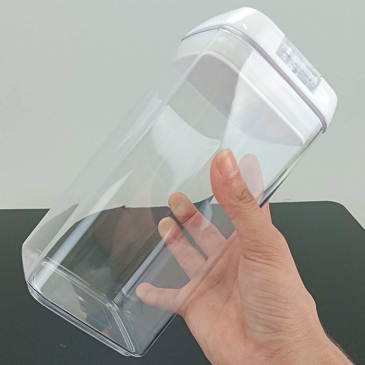 Pote Hermético Pratik Plástico 1,3L Transparente 21x10x10cm