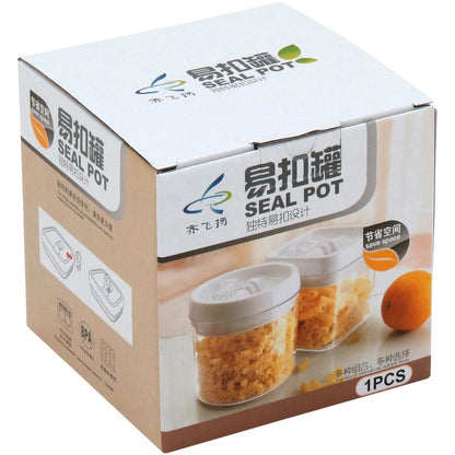 Pote Hermético Pratik 900ml Plástico Transparente para Mantimentos