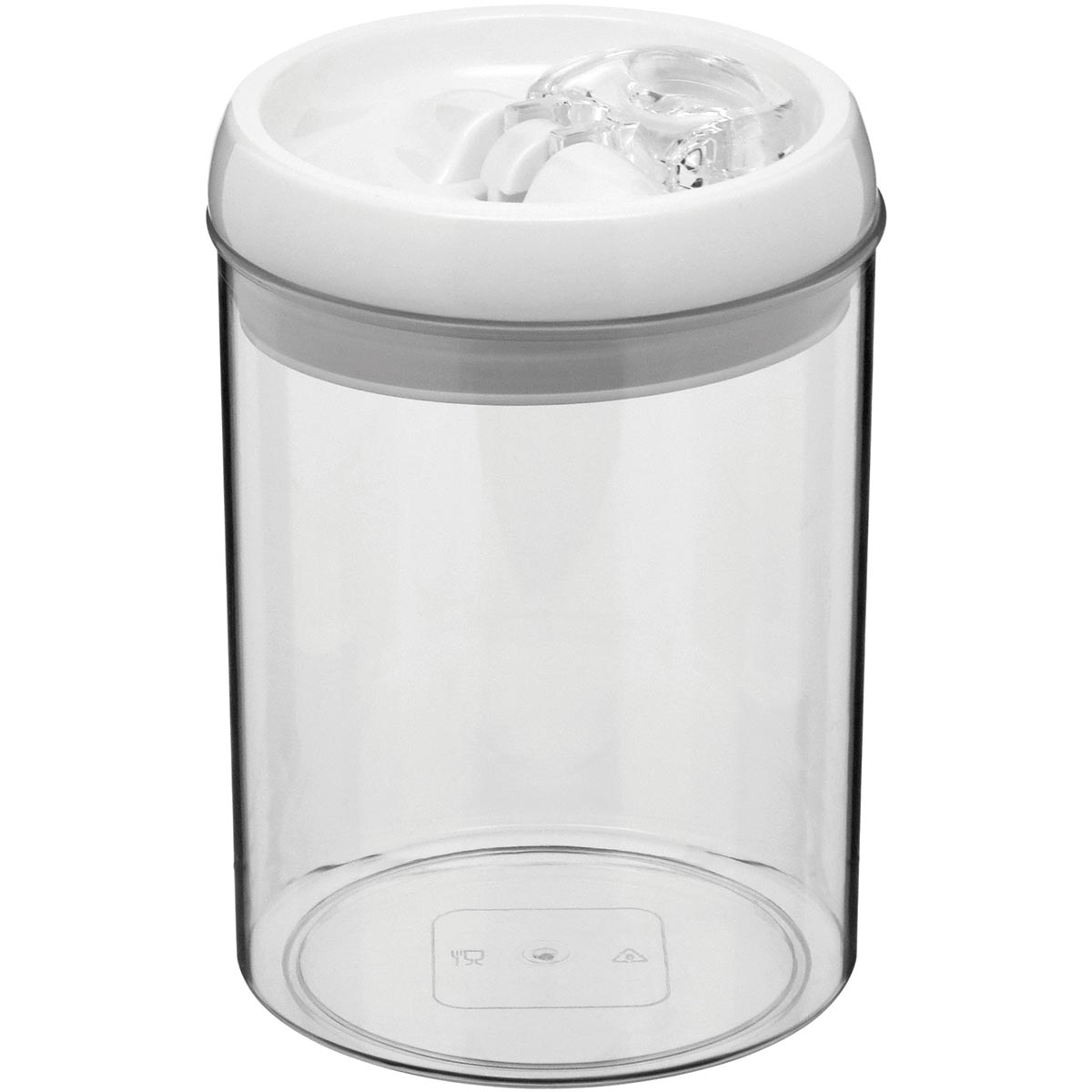 Pote Hermético Plástico Pratik 1,5L Transparente para Armazenamento de Alimentos