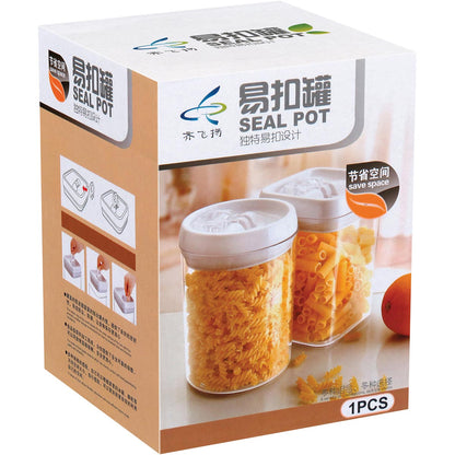 Pote Hermético Plástico Pratik 1,5L Transparente para Armazenamento de Alimentos