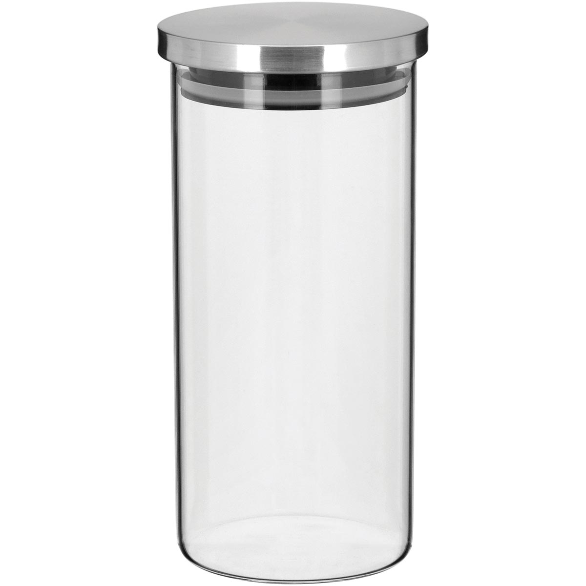 Pote de Vidro Borossilicato 1,3L Flavor com Anel de Silicone Transparente