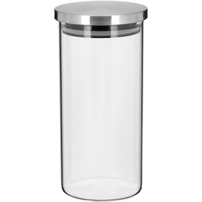 Pote de Vidro Borossilicato 1,3L Flavor com Anel de Silicone Transparente