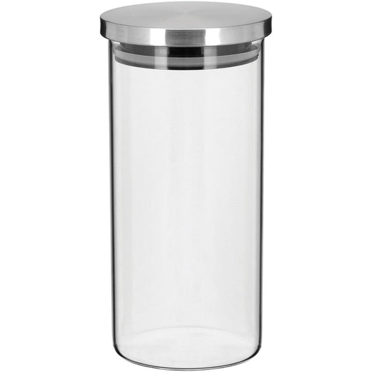 Pote de Vidro Borossilicato 1,3L Flavor com Anel de Silicone Transparente