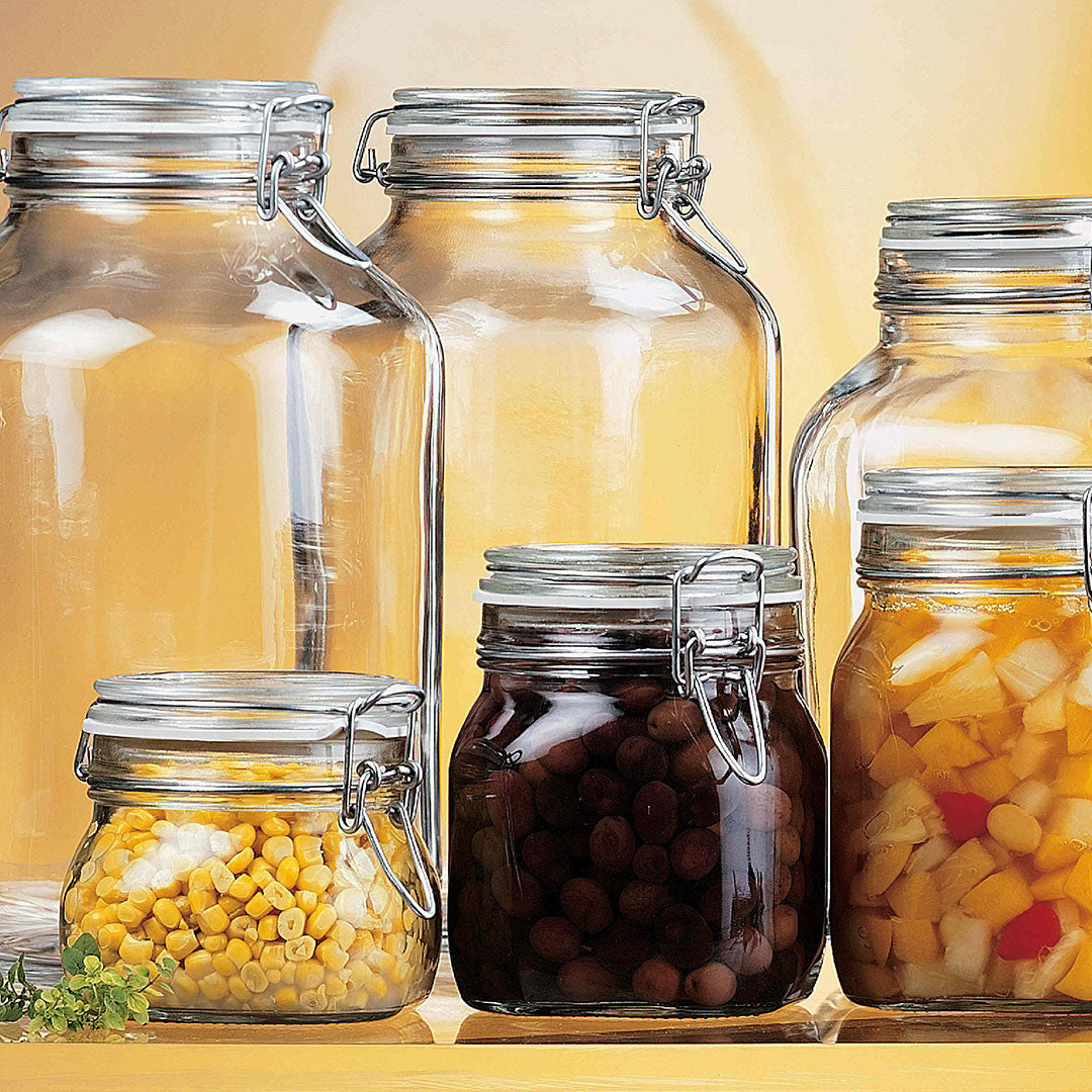 Pote Hermético de Vidro Bormioli Rocco Fido 4L Transparente 28x16cm