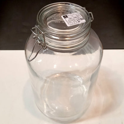 Pote Hermético de Vidro Bormioli Rocco Fido 4L Transparente 28x16cm