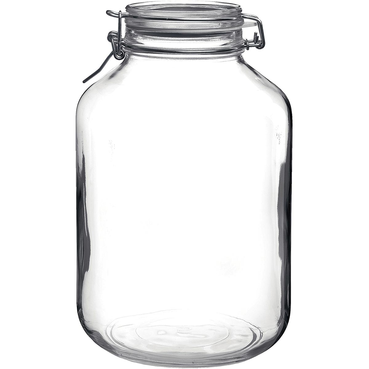 Pote Hermético de Vidro 5L Bormioli Rocco Fido Transparente 28x18x18cm