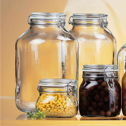 Pote Hermético de Vidro 5L Bormioli Rocco Fido Transparente 28x18x18cm