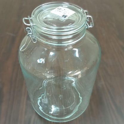 Pote Hermético de Vidro 5L Bormioli Rocco Fido Transparente 28x18x18cm