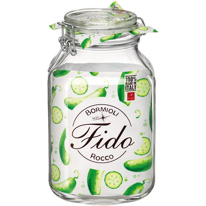 Pote Hermético de Vidro 3L Bormioli Rocco Fido Transparente 24x14cm