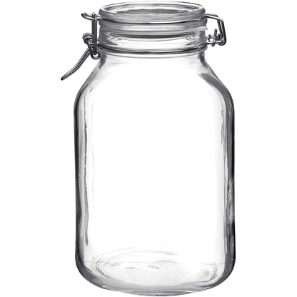 Pote Hermético de Vidro 3L Bormioli Rocco Fido Transparente 24x14cm