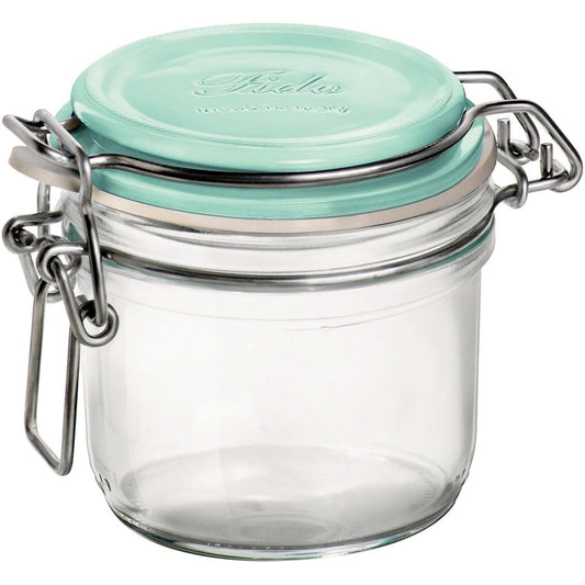 Pote Hermético de Vidro Bormioli Rocco Fido 200ml Tampa Verde 8x8x8cm