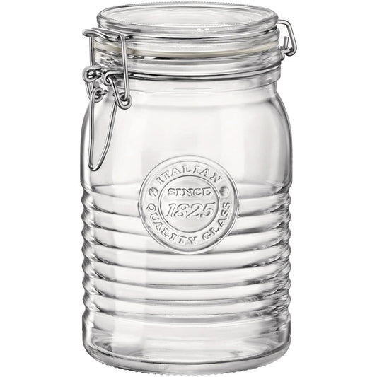 Pote Hermético de Vidro Bormioli Rocco 1L Transparente 18x11x11cm