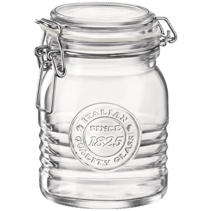 Pote Hermético Bormioli Rocco 500ml Vidro Transparente Tampa Rosca