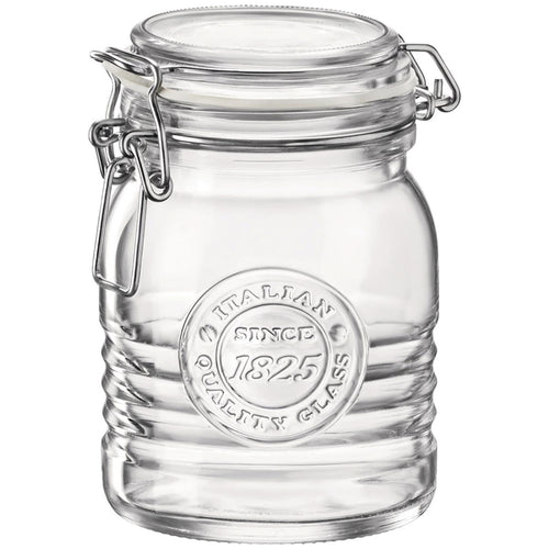 Pote Hermético Bormioli Rocco 500ml Vidro Transparente Tampa Rosca