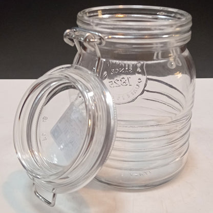 Pote Hermético Bormioli Rocco 500ml Vidro Transparente Tampa Rosca