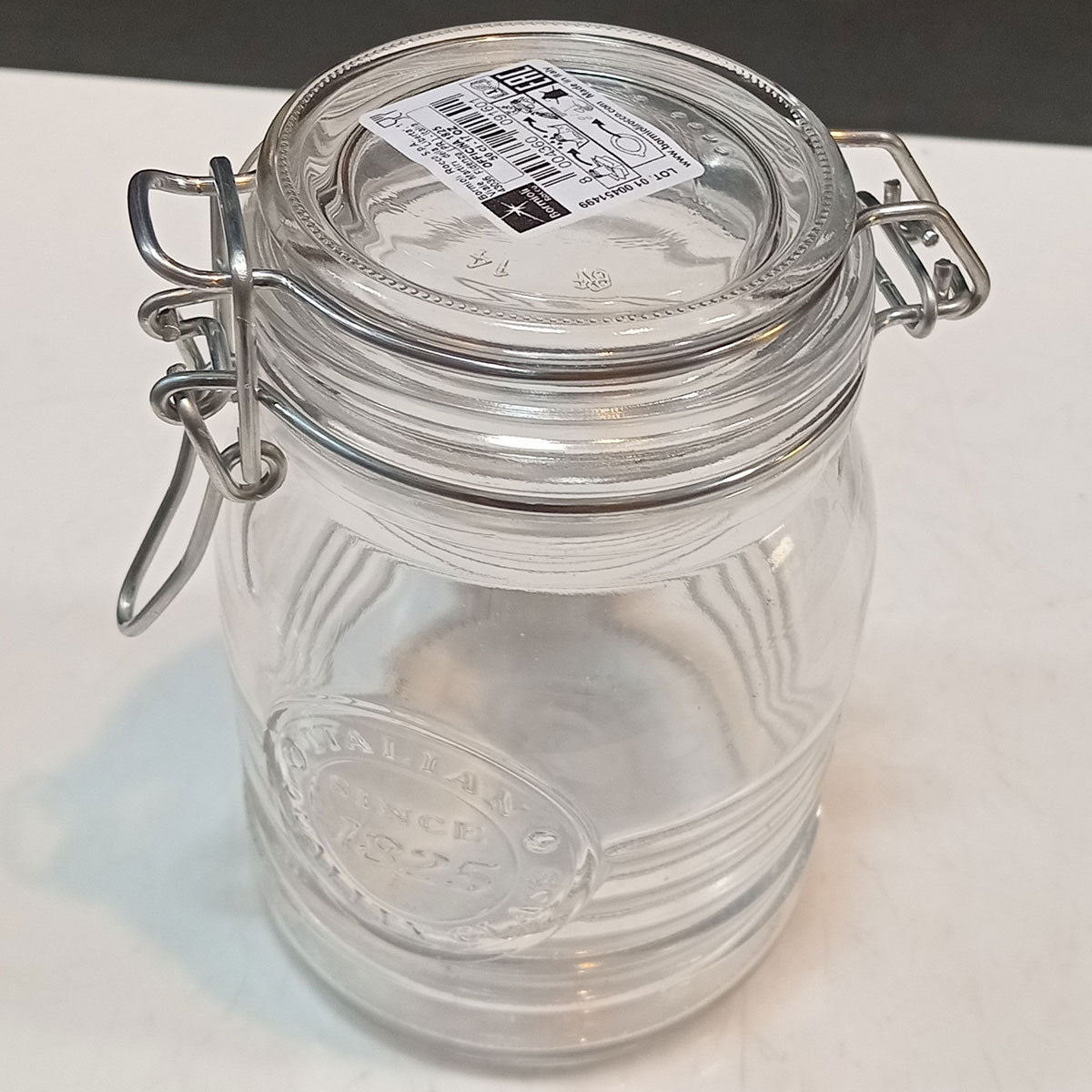 Pote Hermético Bormioli Rocco 500ml Vidro Transparente Tampa Rosca