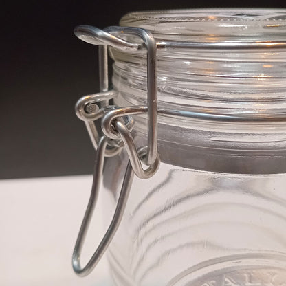 Pote Hermético Bormioli Rocco 500ml Vidro Transparente Tampa Rosca