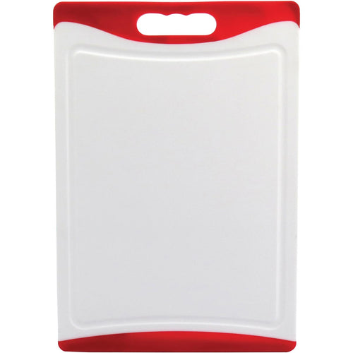 Tábua Culinária Antiderrapante Plástico Vermelho 36x25cm