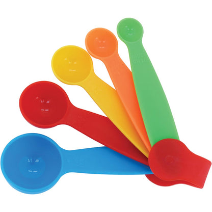 Conjunto de Medidores de Colheres Mino 5 Peças Plástico Colorido