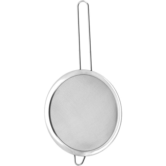 Peneira de Cozinha Inox NádiA 6x18x34cm Malha Fina Prata