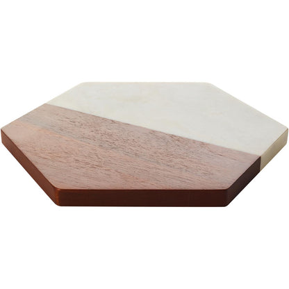 Tábua para Servir Mármore Branco Libbey Urban 2x25x29cm