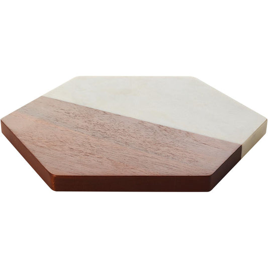 Tábua para Servir Mármore Branco Libbey Urban 2x25x29cm