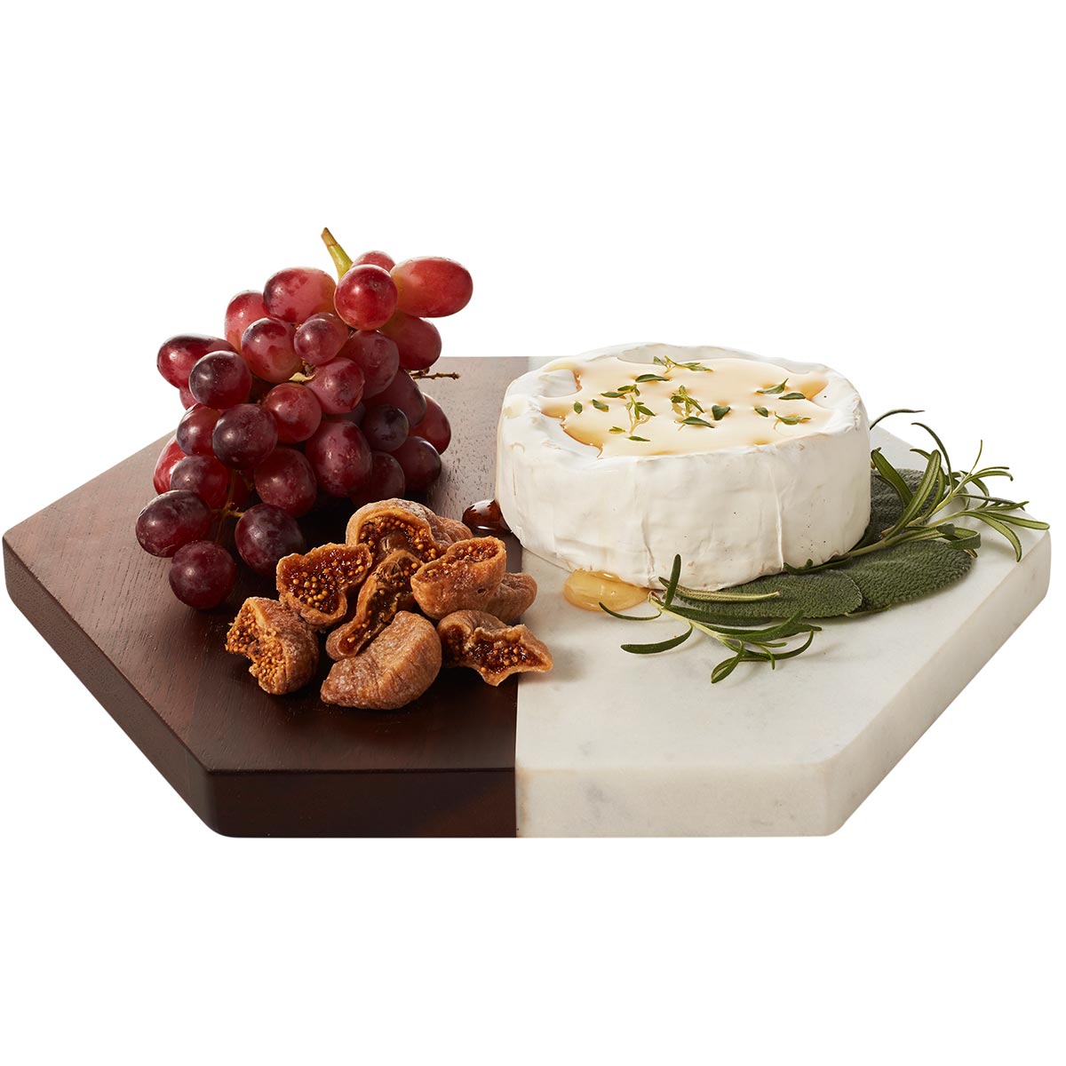 Tábua para Servir Mármore Branco Libbey Urban 2x25x29cm