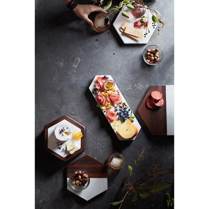 Tábua de Mármore para Servir Libbey Urban 2x38x13cm Branca