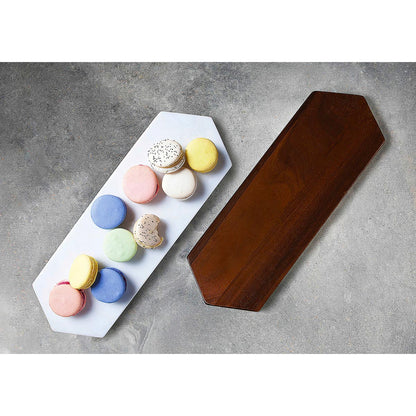 Tábua de Mármore para Servir Libbey Urban 2x38x13cm Branca