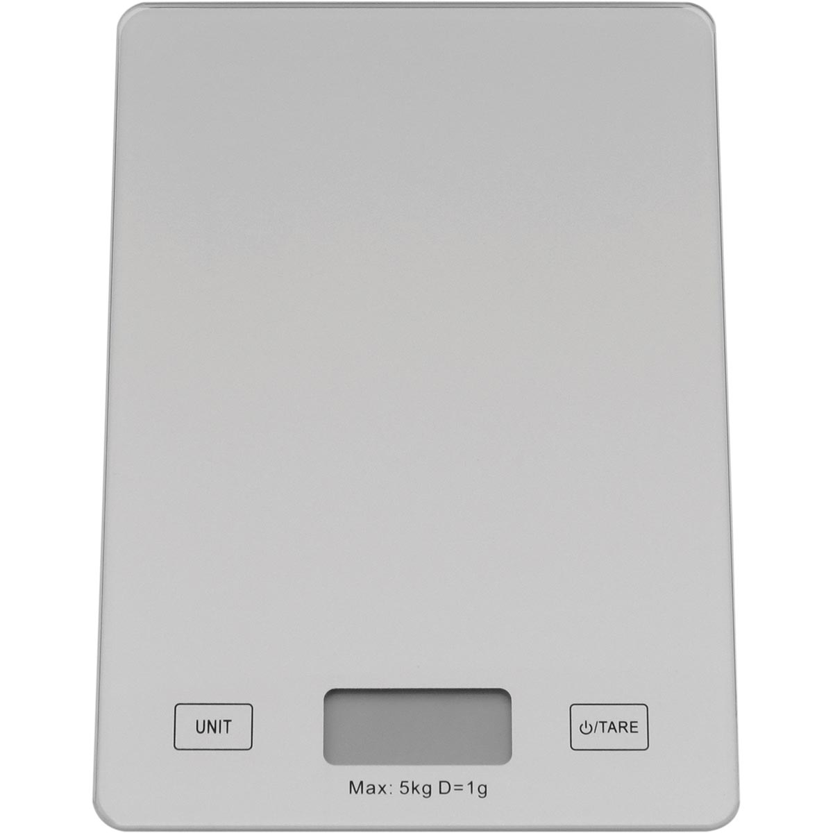 Balança Digital de Vidro Cinza 5kg 2x15x22cm - Scale Precision