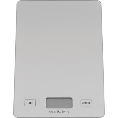 Balança Digital de Vidro Cinza 5kg 2x15x22cm - Scale Precision