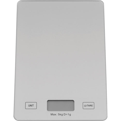 Balança Digital de Vidro Cinza 5kg 2x15x22cm - Scale Precision