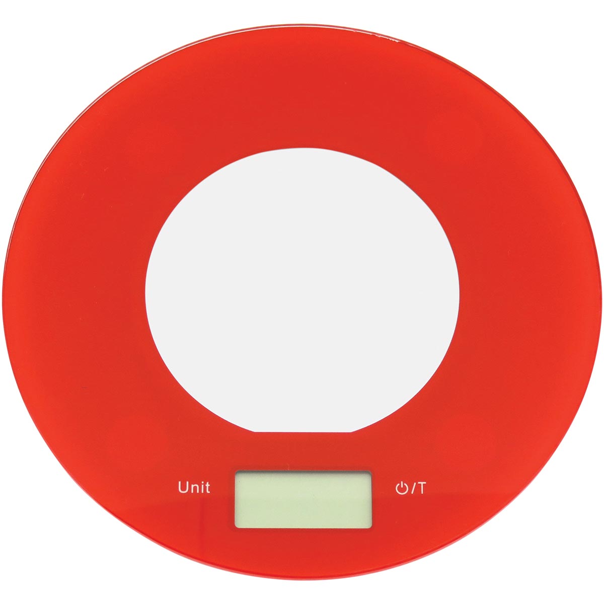 Balança Digital de Vidro Vermelha 5kg 20x20cm - Cozinha Precision