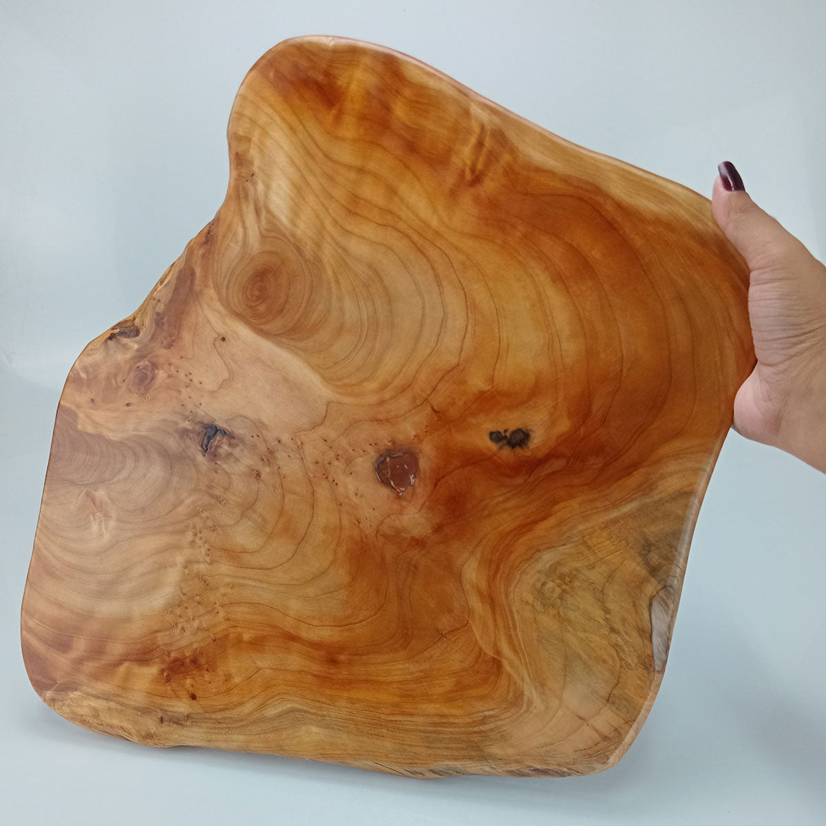 Tábua para Servir Madeira Natural 2x31x42cm - Ideal para Cortar e Servir