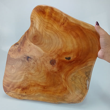 Tábua para Servir Madeira Natural 2x31x42cm - Ideal para Cortar e Servir