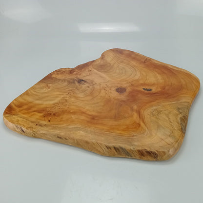 Tábua para Servir Madeira Natural 2x31x42cm - Ideal para Cortar e Servir