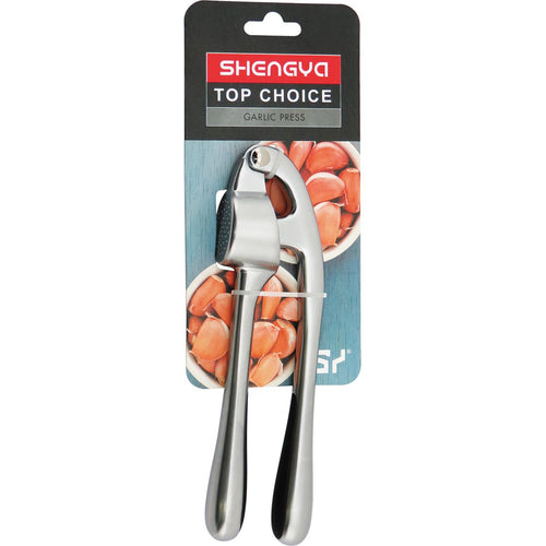 Espremedor de Alho Metal Prata 17x5x3cm Master - Lâminas Afiadas