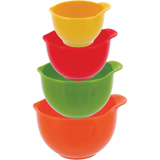Conjunto de Medidores de Copos Plástico Colorido Mino 4 Peças